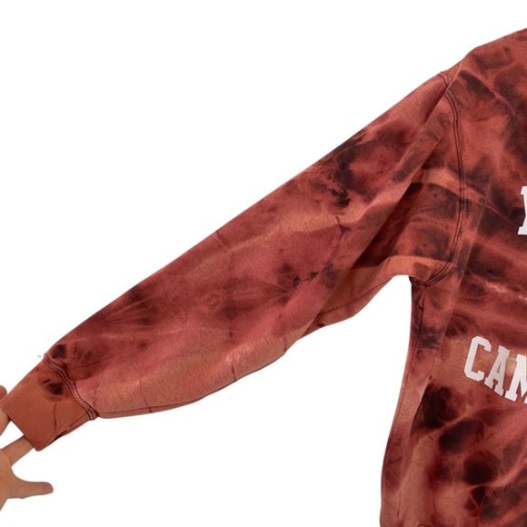 Handmade Reverse Tie Dye Yosemite Campground Pullover Sweatshirt Womens Small - Picture 9 of 12